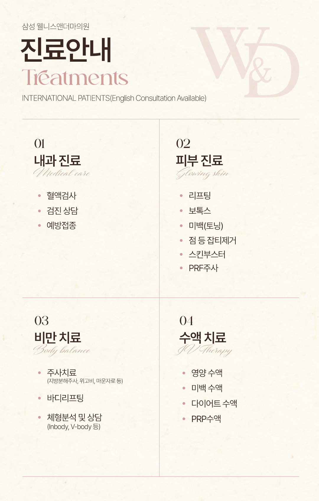 삼성 웰니스앤더마의원-진료안내